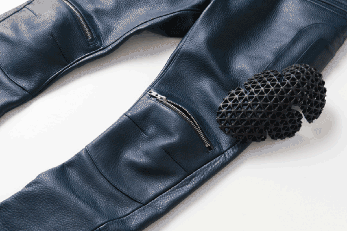 PADDED LEATHER PANTS / パテットレザーパンツ