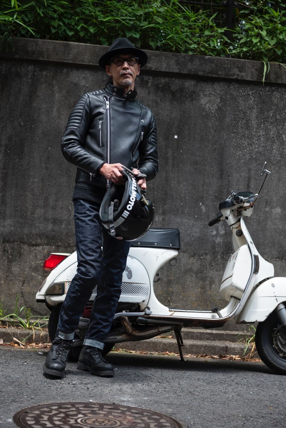 PADDED RIDERS JACKET / パテットライダースジャケット