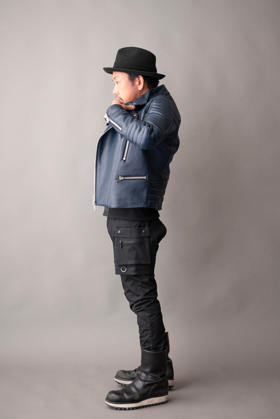 PADDED RIDERS JACKET / パテットライダースジャケット