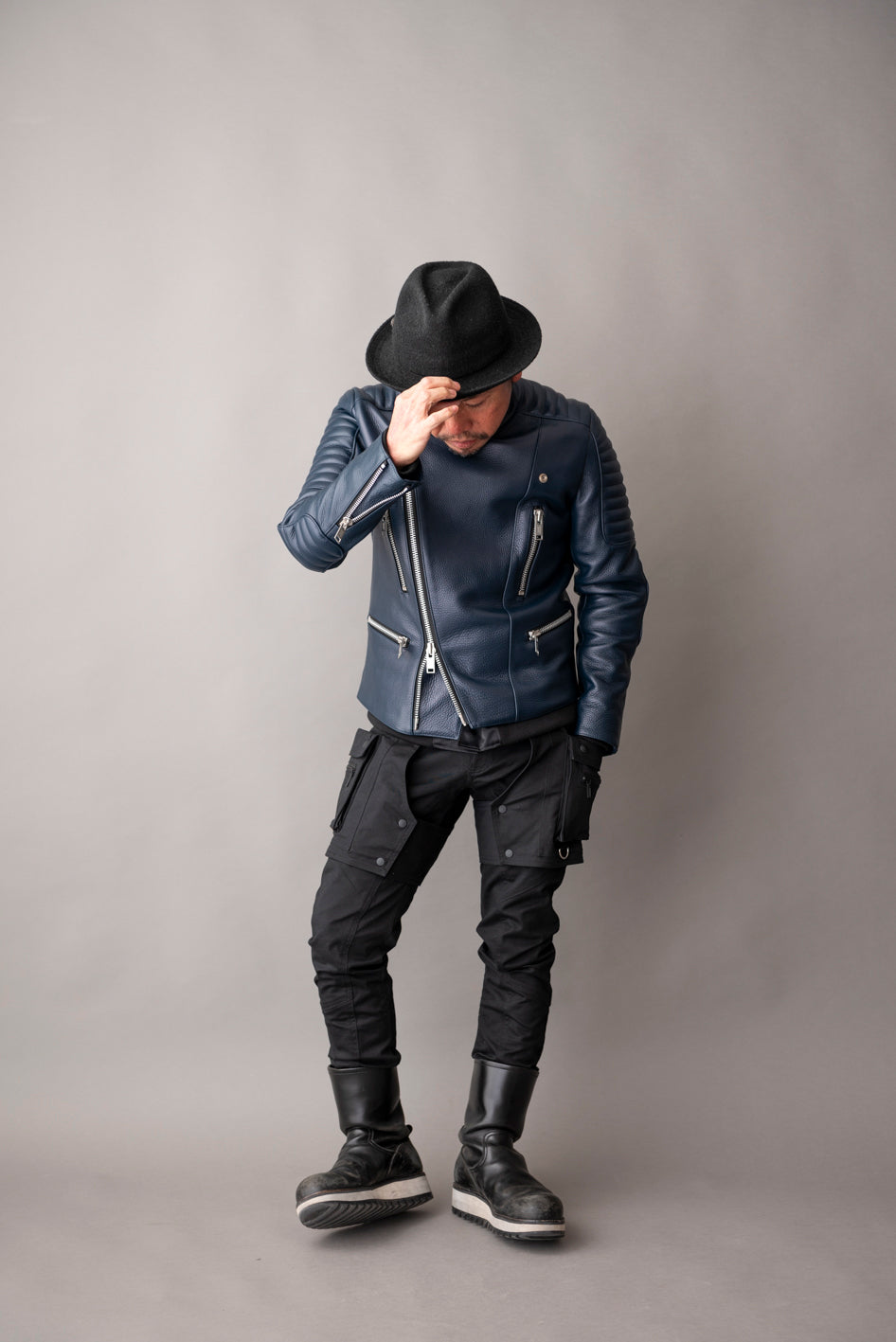 PADDED RIDERS JACKET / パテットライダースジャケット