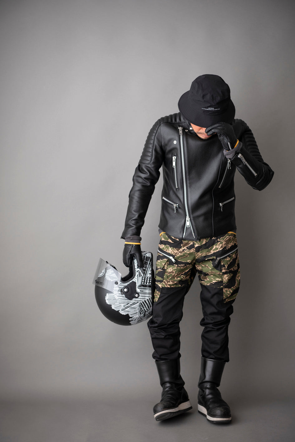 PADDED RIDERS JACKET / パテットライダースジャケット