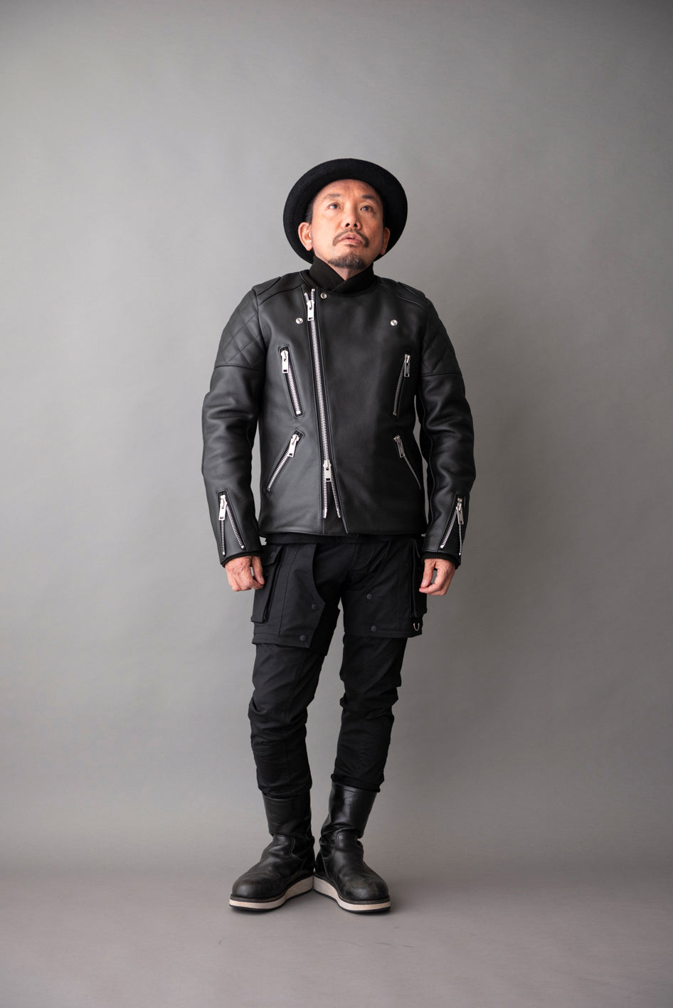 QUILTING PAD RIDERS JACKET / キルティングライダースジャケット