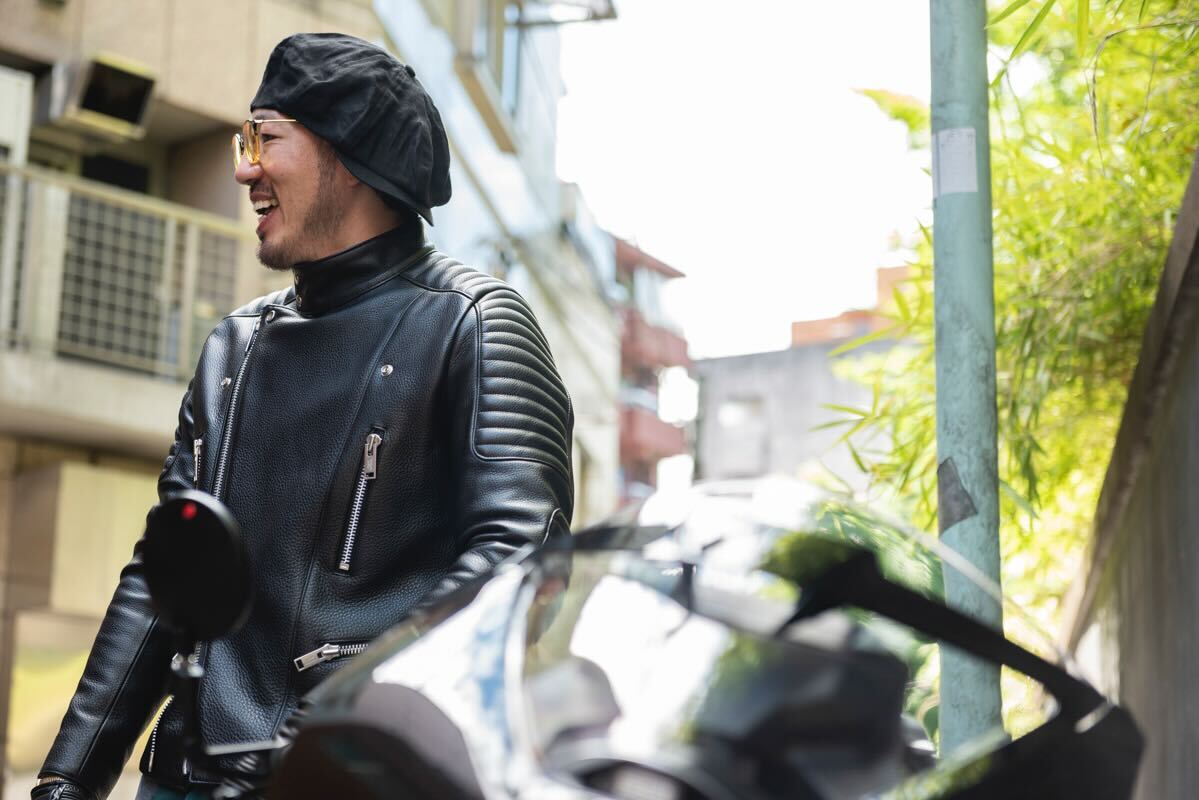 PADDED RIDERS JACKET / パテットライダースジャケット