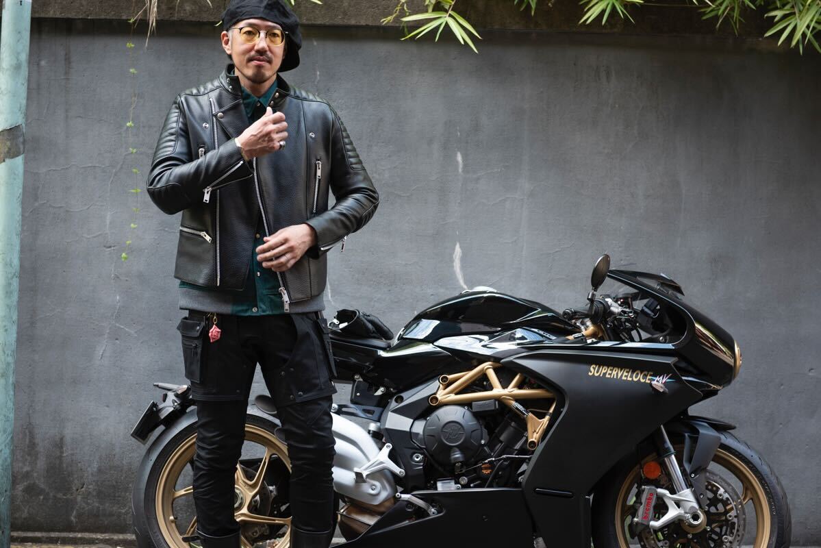 PADDED RIDERS JACKET / パテットライダースジャケット