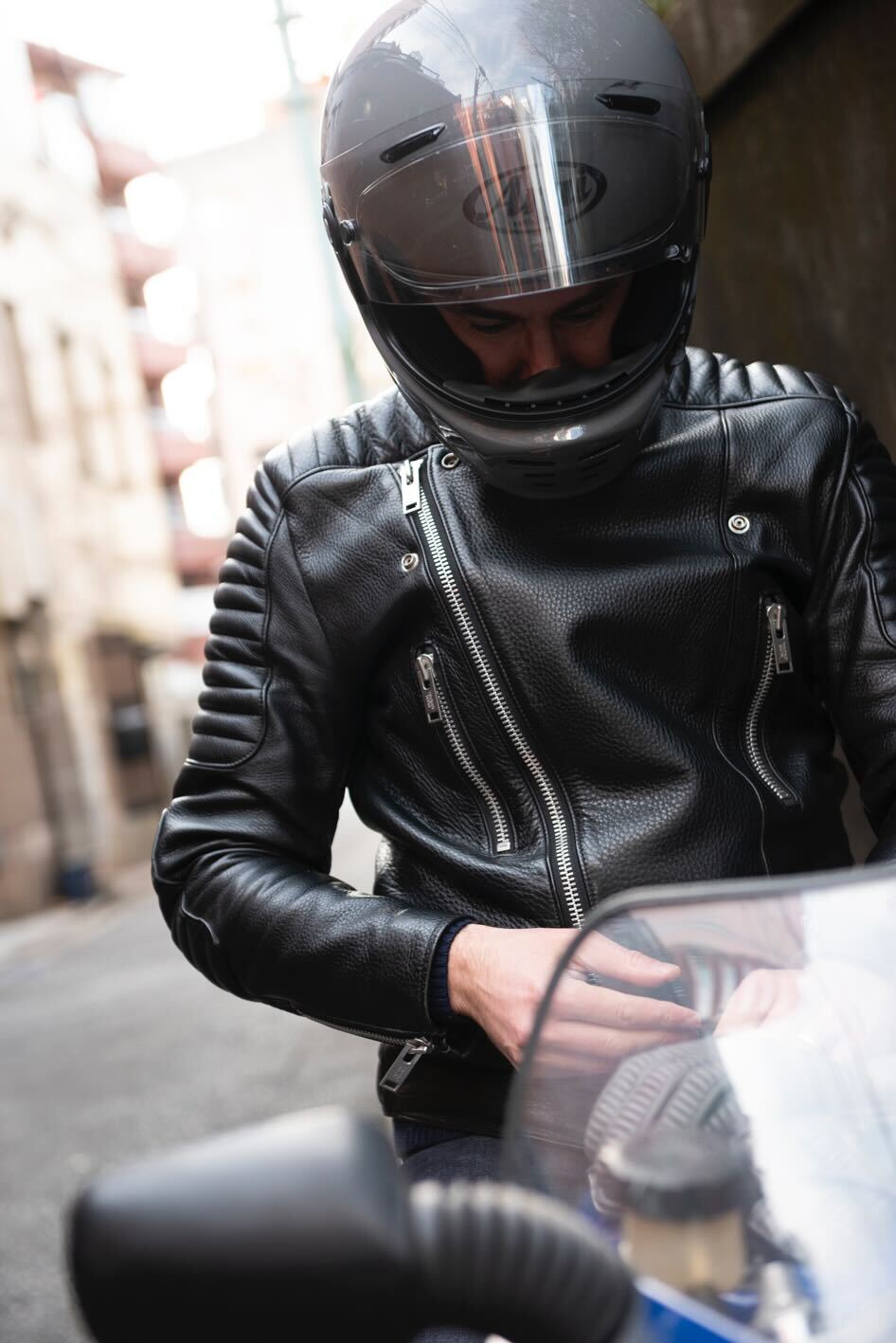 PADDED RIDERS JACKET / パテットライダースジャケット