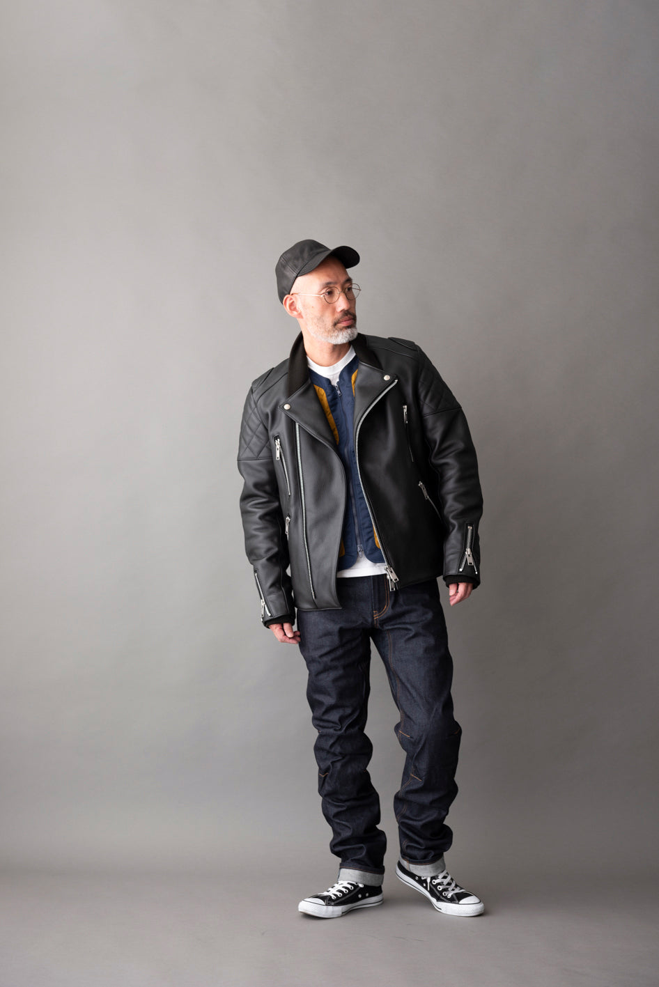QUILTING PAD RIDERS JACKET / キルティングライダースジャケット