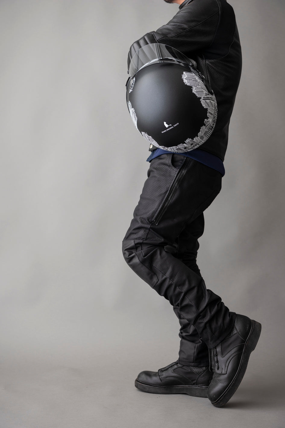 PUNCHING MESH LEATHER PANTS / パンチングメッシュレザーパンツ
