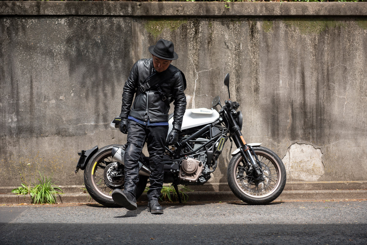 PUNCHING MESH LEATHER PANTS / パンチングメッシュレザーパンツ