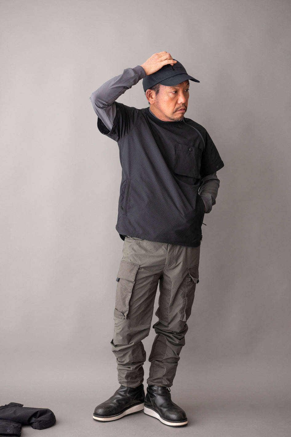 RIP STOP PUNCHING MESH CUT＆SEW / リップストップメッシュカットソー