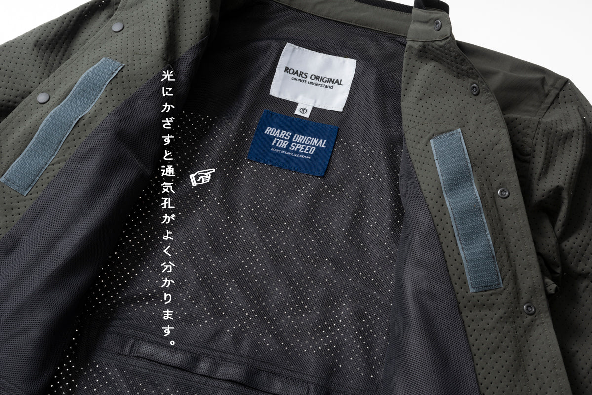 RIP STOP PUNCHING MESH SHIRTS / リップストップパンチングメッシュシャツ