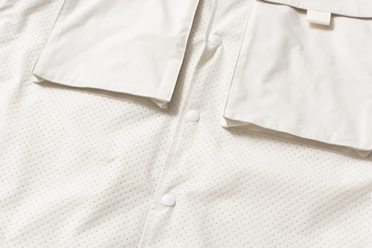 RIP STOP PUNCHING MESH SHIRTS / リップストップパンチングメッシュシャツ