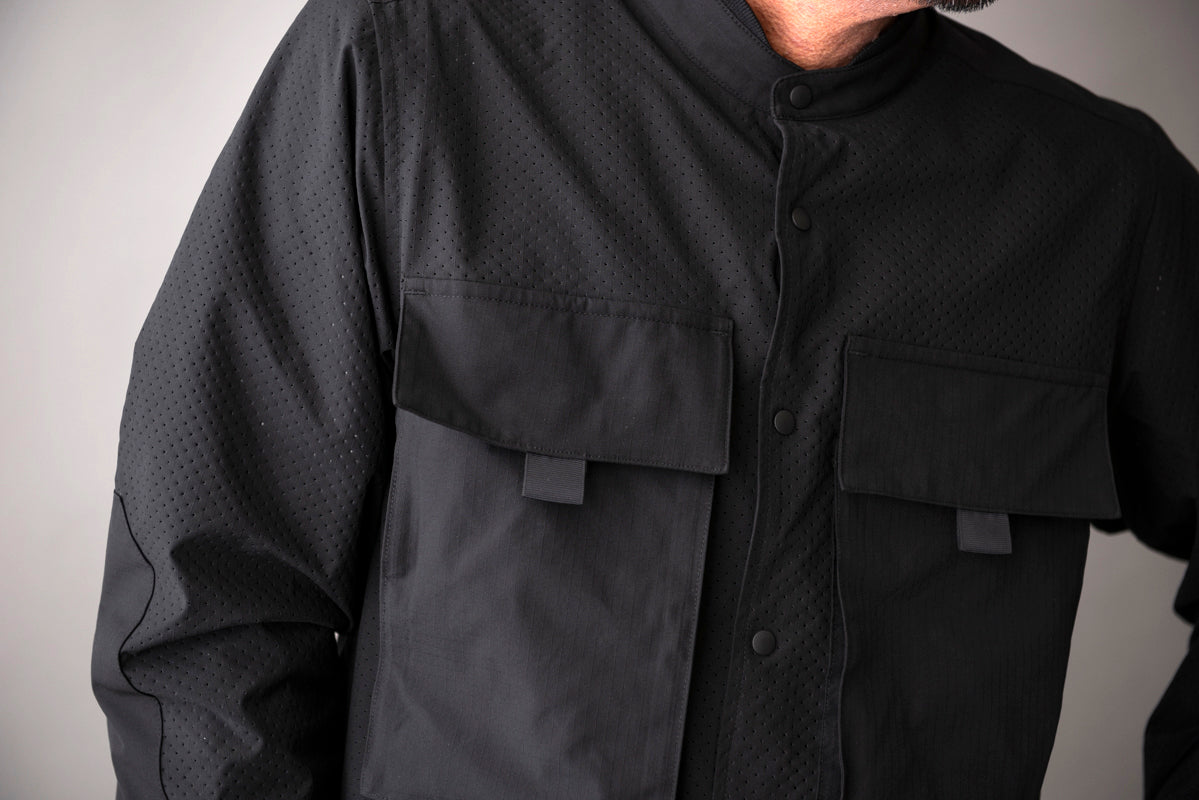 RIP STOP PUNCHING MESH SHIRTS / リップストップパンチングメッシュシャツ
