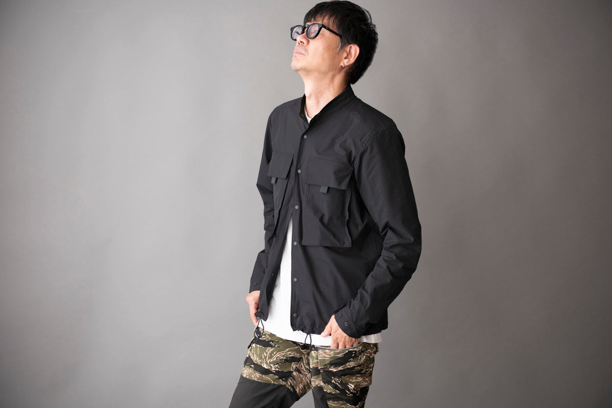 RIP STOP PUNCHING MESH SHIRTS / リップストップパンチングメッシュシャツ