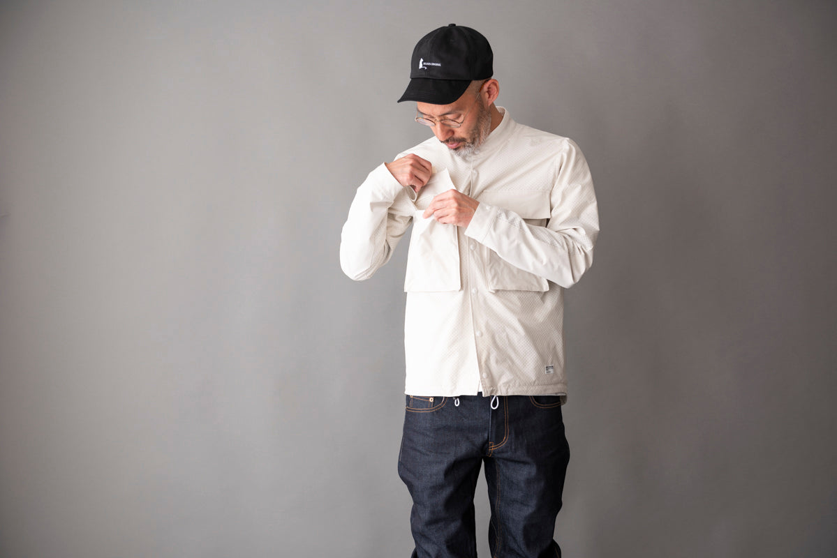 RIP STOP PUNCHING MESH SHIRTS / リップストップパンチングメッシュシャツ
