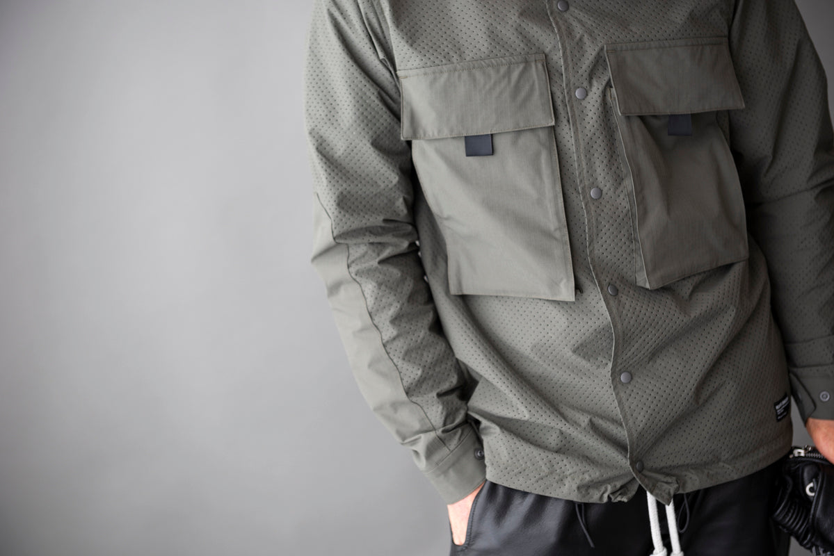 RIP STOP PUNCHING MESH SHIRTS / リップストップパンチングメッシュシャツ