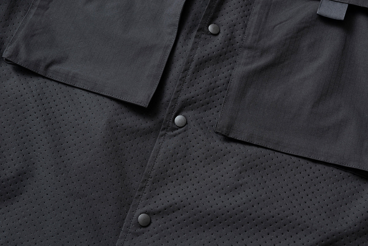 RIP STOP PUNCHING MESH SHIRTS / リップストップパンチングメッシュシャツ