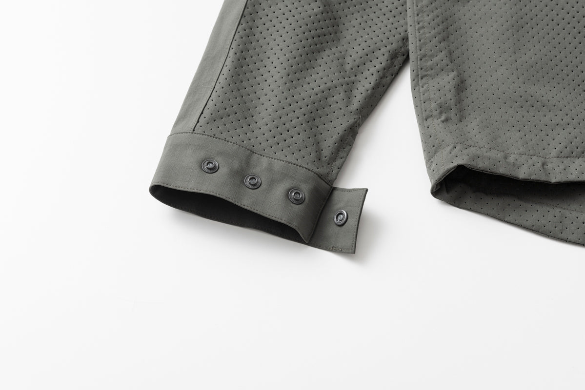 RIP STOP PUNCHING MESH SHIRTS / リップストップパンチングメッシュシャツ