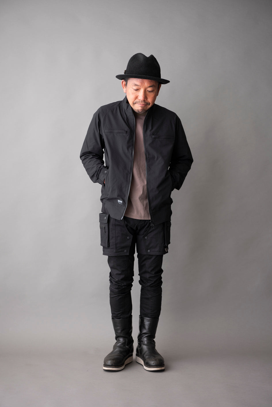RIP STOP PUNCHING MESH SINGLE JACKET / リップストップパンチングメッシュシングルジャケット