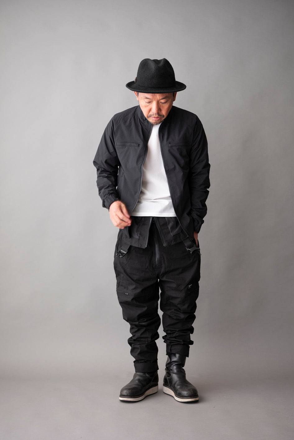 RIP STOP PUNCHING MESH SINGLE JACKET / リップストップパンチングメッシュシングルジャケット