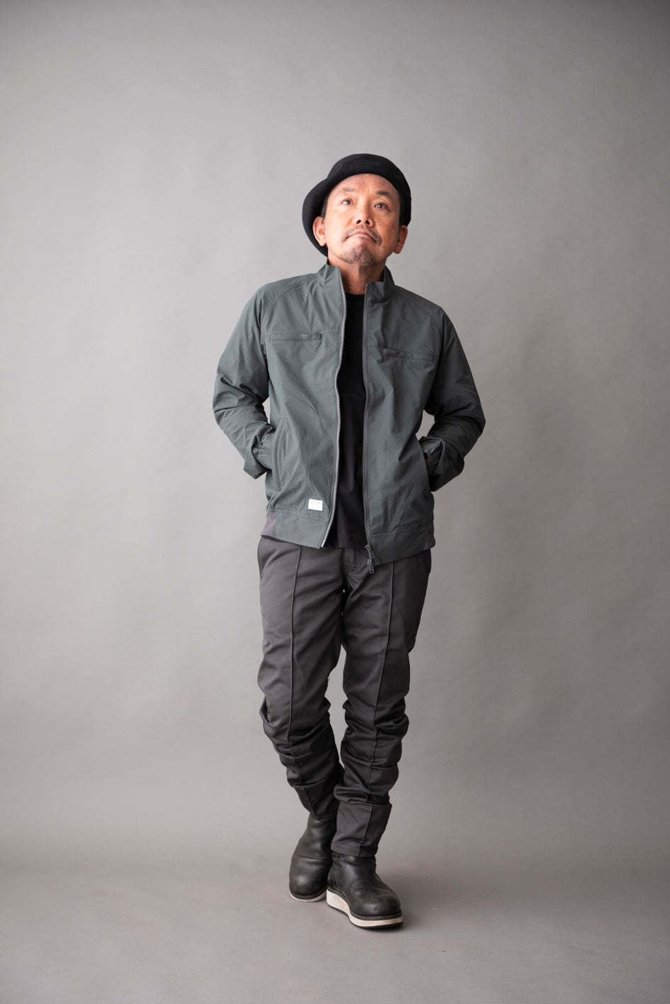 RIP STOP PUNCHING MESH SINGLE JACKET / リップストップパンチングメッシュシングルジャケット