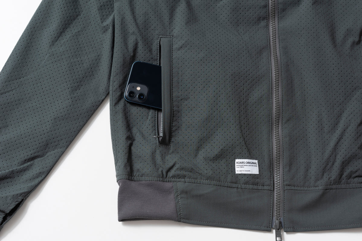 RIP STOP PUNCHING MESH SINGLE JACKET / リップストップパンチングメッシュシングルジャケット