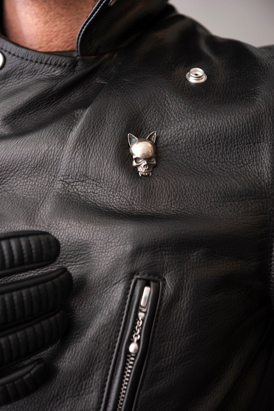 CAT SKULL BUTTON / キャットスカルボタン