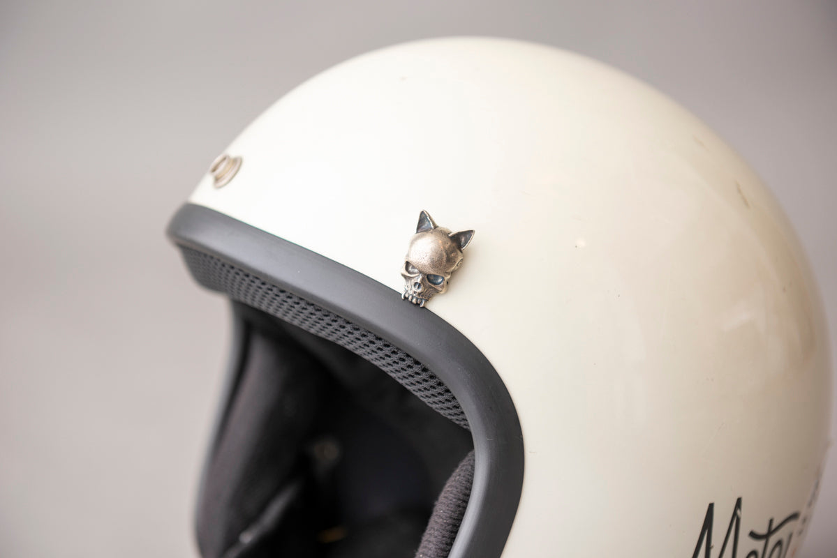 CAT SKULL BUTTON / キャットスカルボタン
