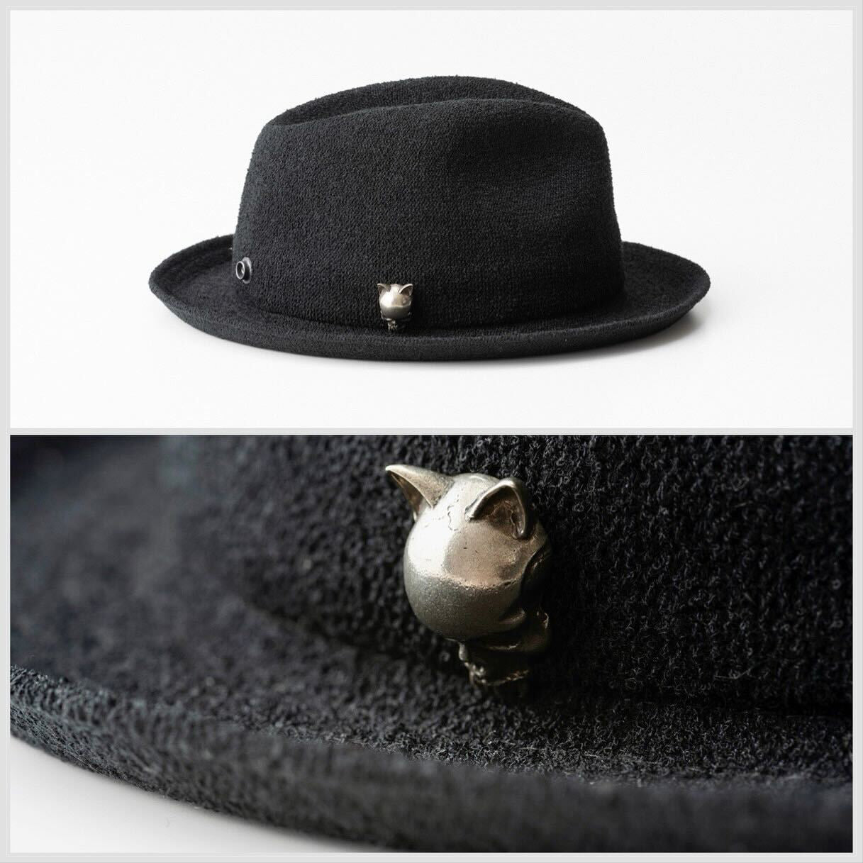 CAT SKULL BUTTON / キャットスカルボタン