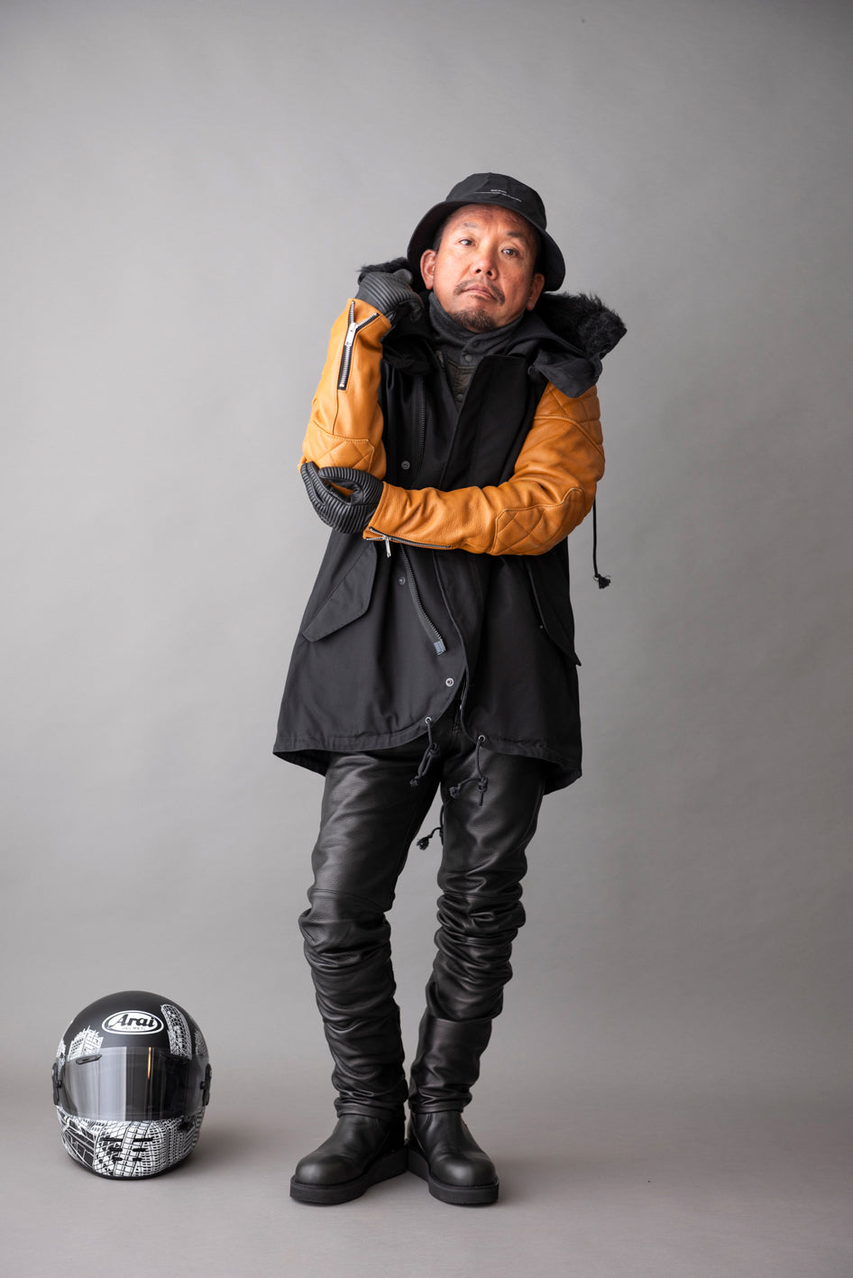 LEATHER SLEEVE 2 QUILTING / 革袖2　キルティング