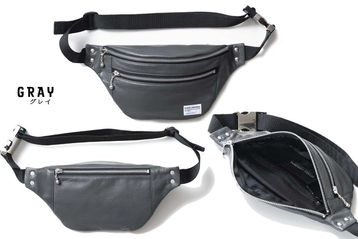 LEATHER WAIST BAG / レザーウエストバッグ