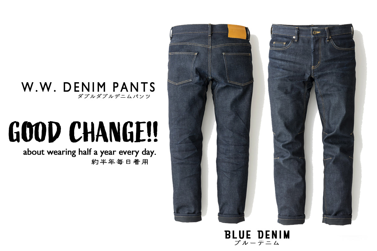 W.W. DENIM PANTS / ダブルダブルデニムパンツ
